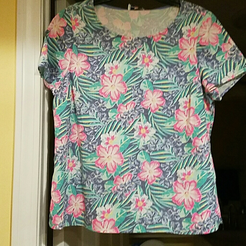 Vineyard Vines Tropical Floral top - Picture 3 of 5