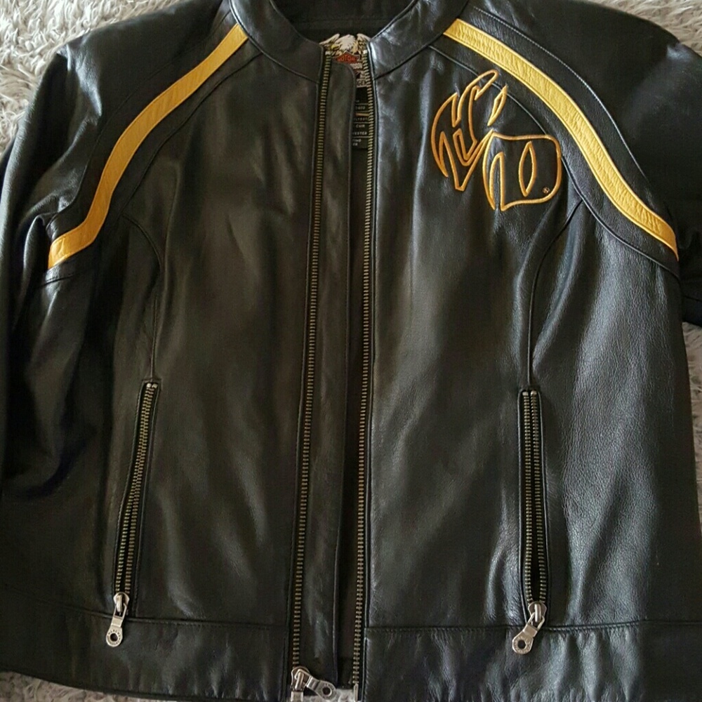 Soft leather Harley Davidson riding jacket