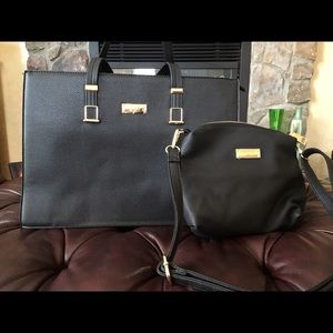 BCBG TOTE AND CROSS BODY BAG
