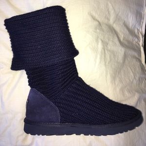 Navy Knit Uggs