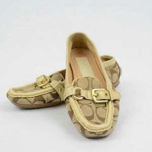 Coach Stacie Loafers - Brown/Tan - Size 5 1/2