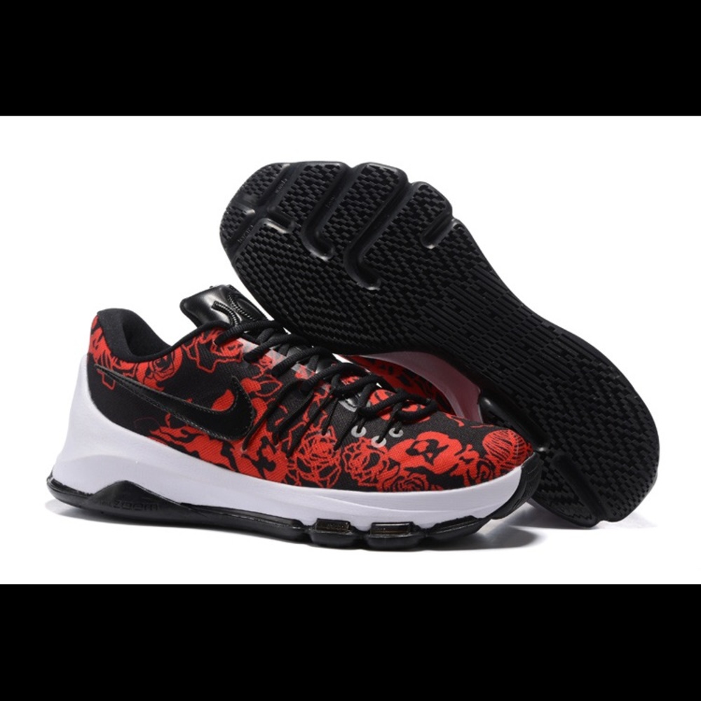 KD 8 red and black floral