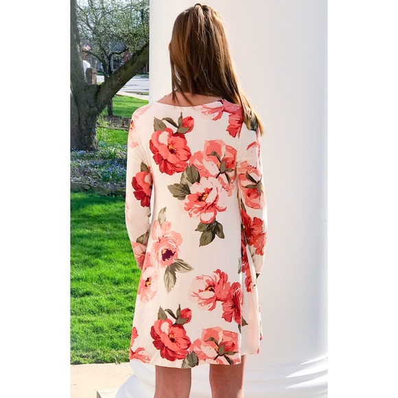LAST ONE SALE! 🌸 Floral Tunic Slip Dress - Picture 2 of 6