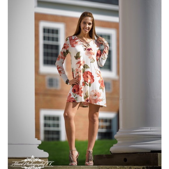 LAST ONE SALE! 🌸 Floral Tunic Slip Dress - Picture 3 of 6