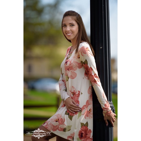 LAST ONE SALE! 🌸 Floral Tunic Slip Dress - Picture 4 of 6