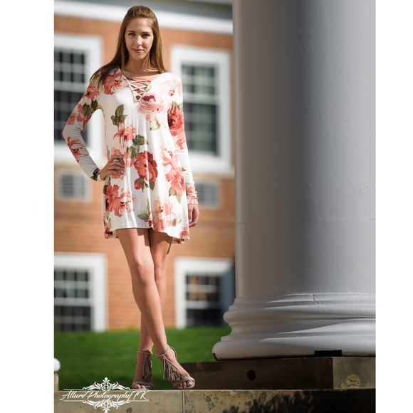 LAST ONE SALE! 🌸 Floral Tunic Slip Dress - Picture 5 of 6