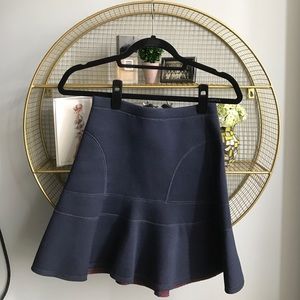 ✅SOLD J. Crew Navy Fluted Surf Skirt