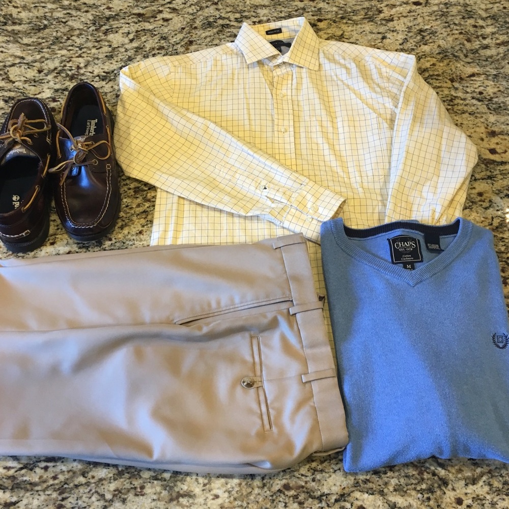 Tommy Hilfiger Yellow Dress Shirt