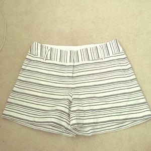 The Limited White and navy striped shorts size 10