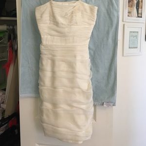 Ivory Monique Lhuiller Bridesmaid Dress
