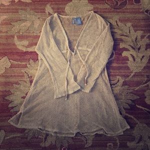 Tan swim cover up. St. John's Bay swim