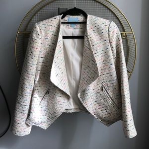 CeCe by Cynthia Steffe Tweed Multi Jacket