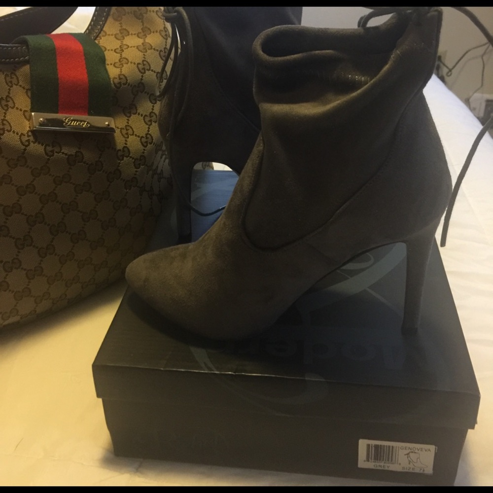 Brand New Gray Booties from Nordstrom