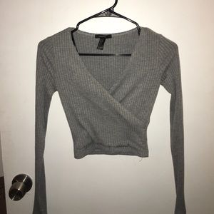 CROPPED CRISS CROSS SHIRT