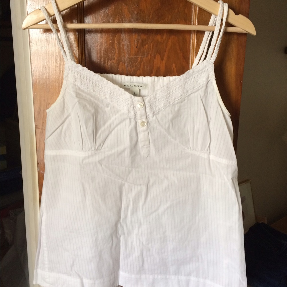 Banana republic tank blouse size 8