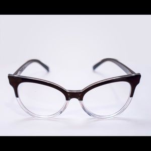 ON HOLD: Black Clear Cat Eye Glasses