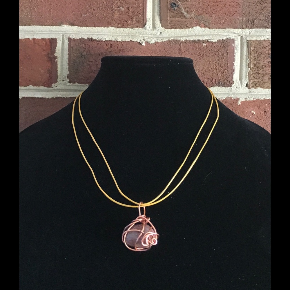 Stunning Semi-Precious Quartz Pendant ! Artisan!!