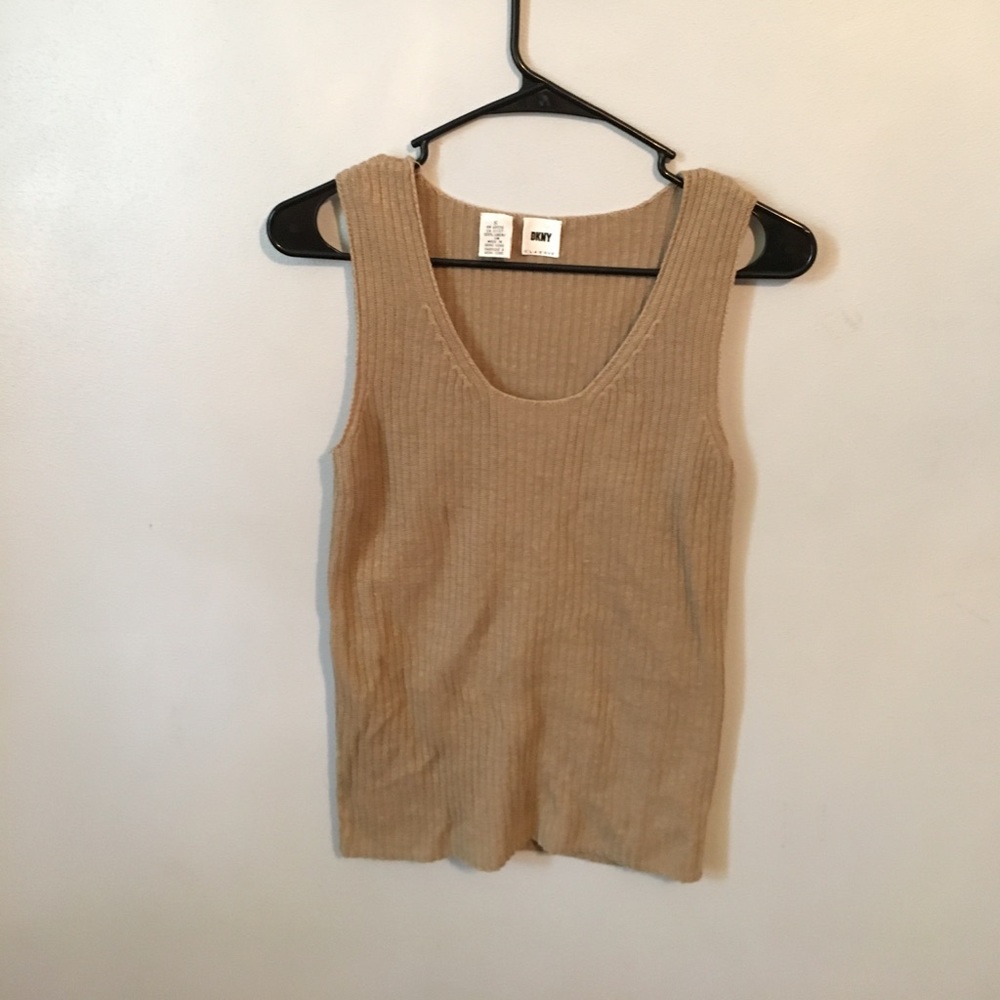 dkny classics ribbed vest/ tank