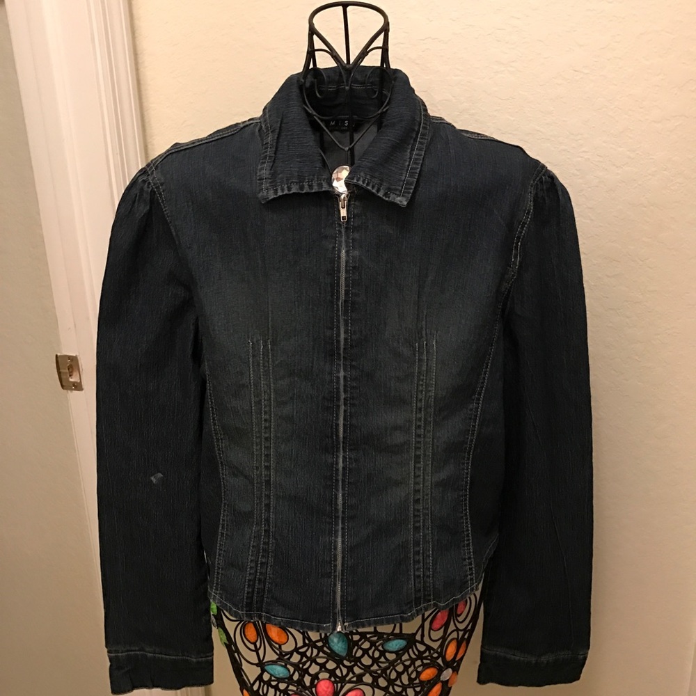 Denim mini jacket