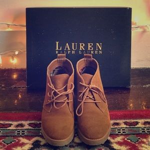 RALPH LAUREN suede ankle boot