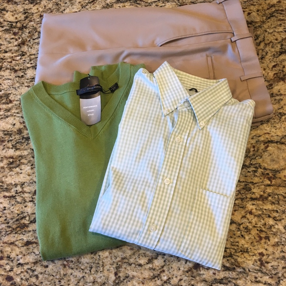 Kenneth Cole Light Green Dress Shirt