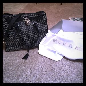 Michael Kors black Hamilton bag
