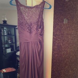 Purple long elegant dress