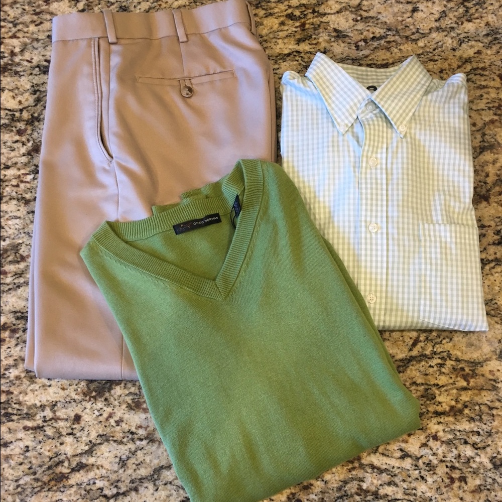 Greg Norman Bright Green Sweater