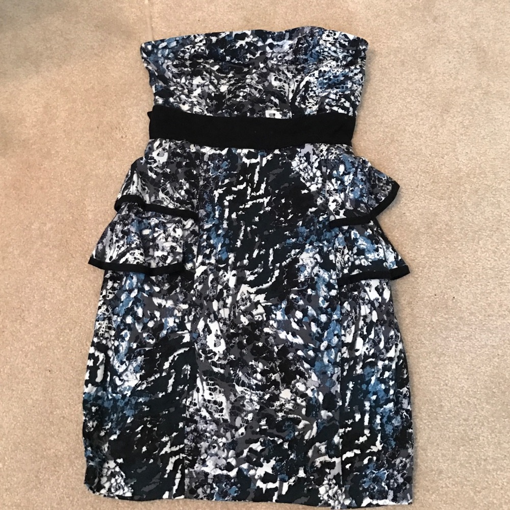 Strapless Bodycon with tie in back