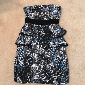 Strapless Bodycon with tie in back