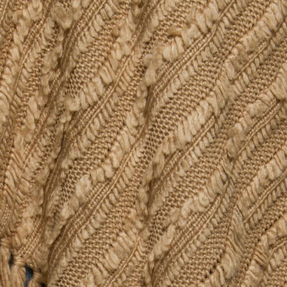 Knit Poncho with Fringe Detail - Picture 3 of 3