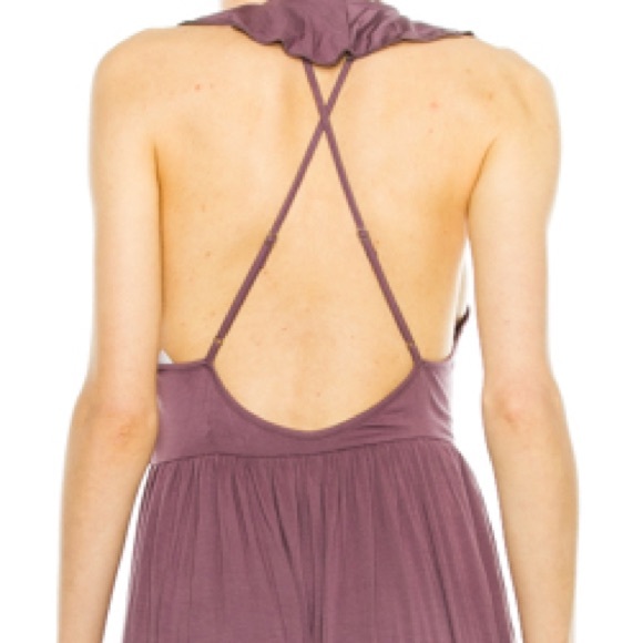 Sexy Black Criss Cross Maxi - Picture 5 of 7