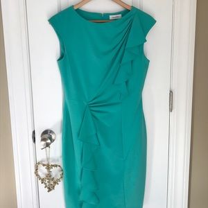 Calvin Klein Ruffled Shift Dress