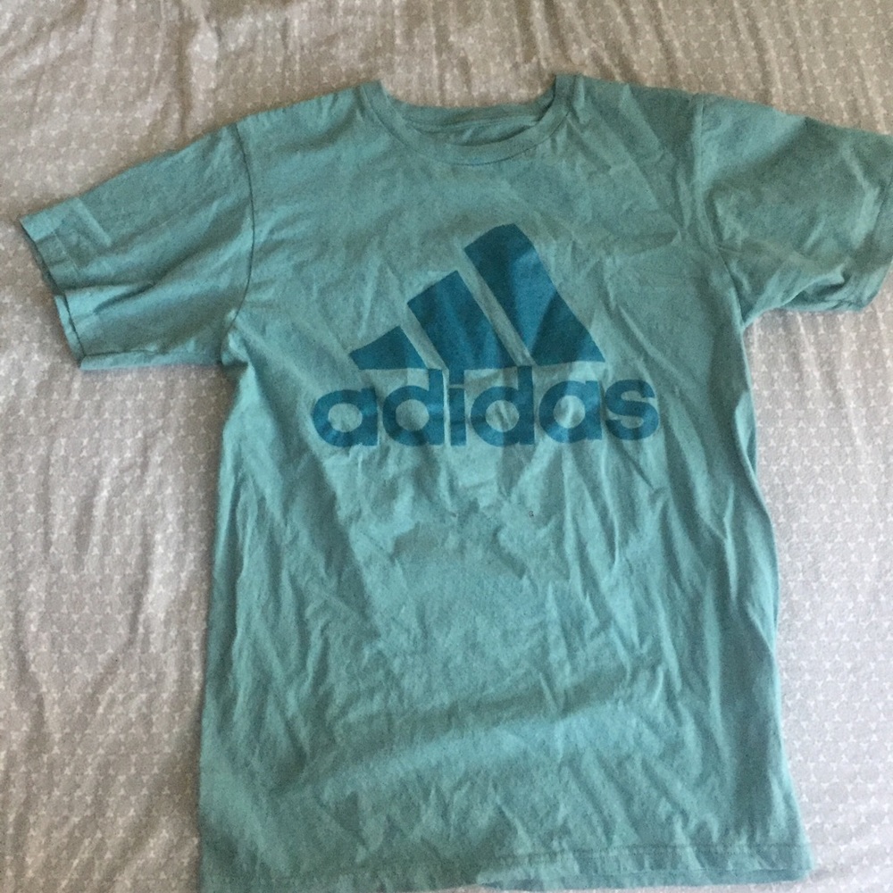 Greenish blue adidas shirt