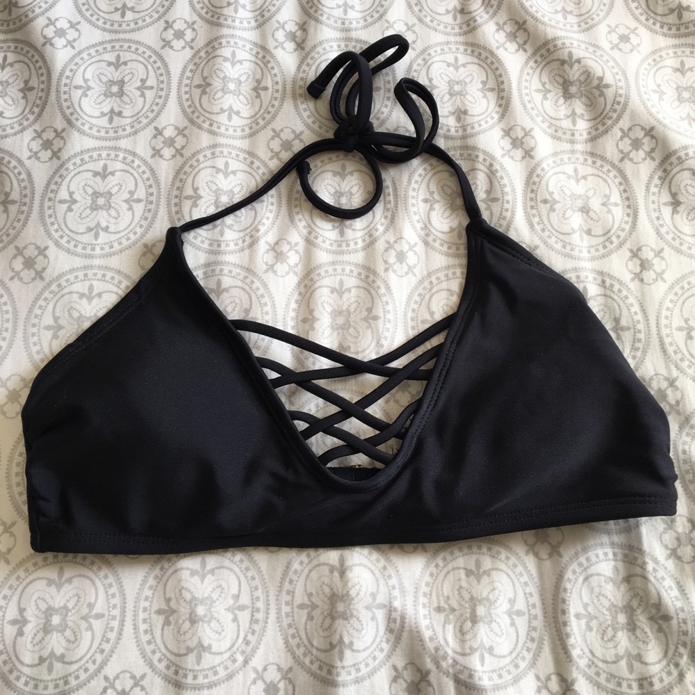 Black bikini top