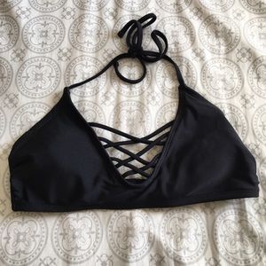 Black bikini top