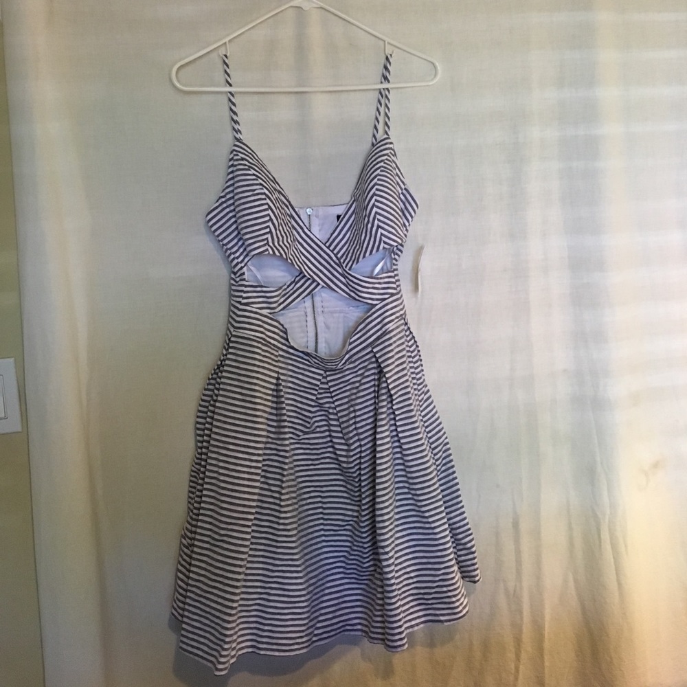 Striped sundress with cute-outs!