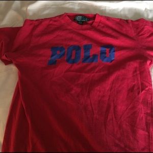 Red Polo T Shirt Size XL