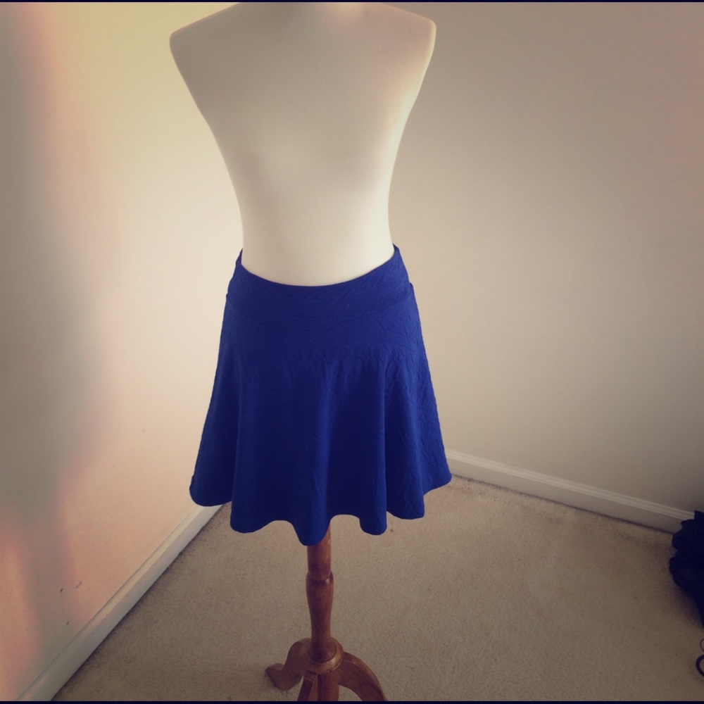 Blue mini skirt