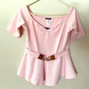 Pink shirt!