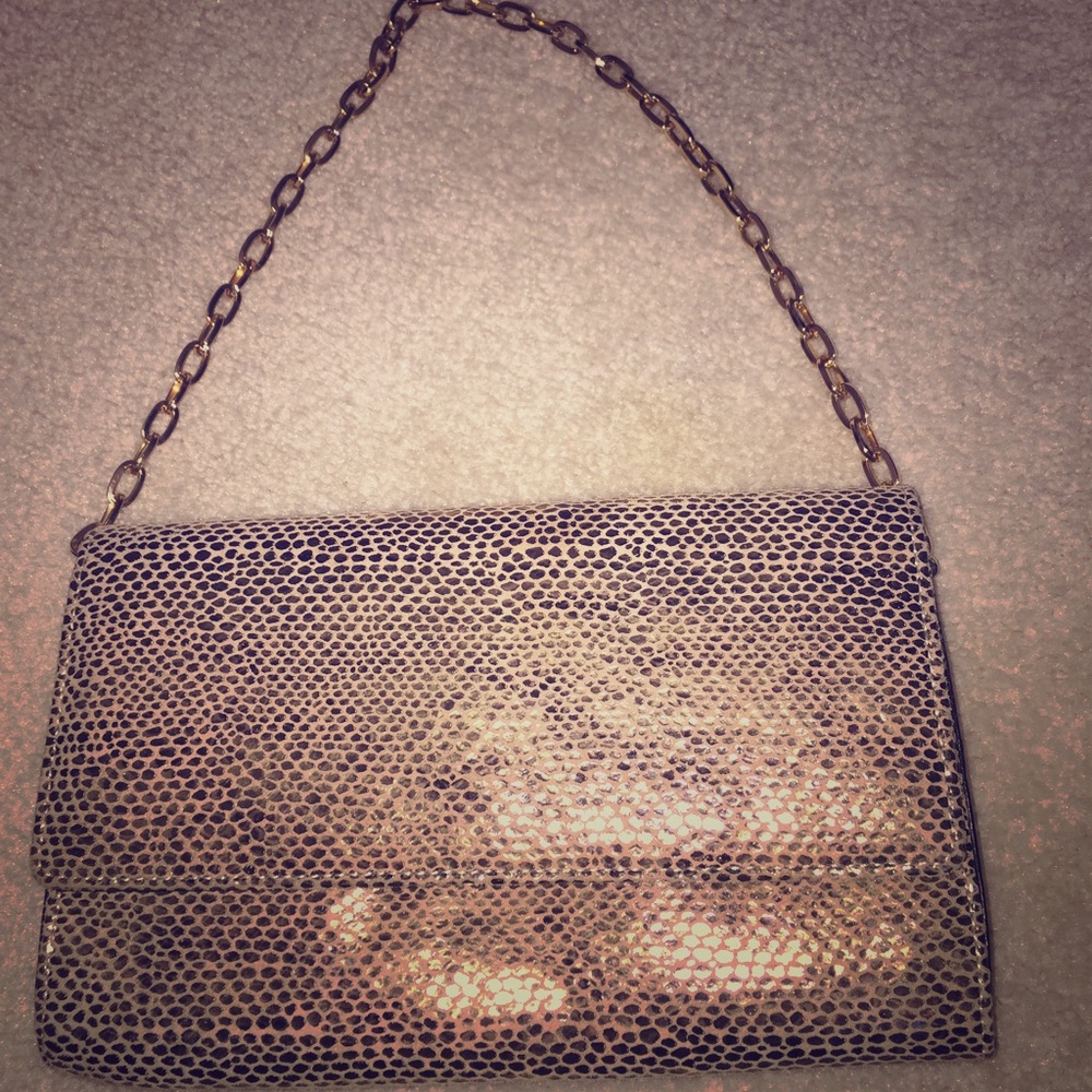 Rafe New York Snakeskin Clutch