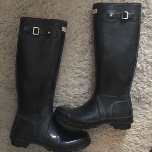 Glossy Tall Hunter Rainboots