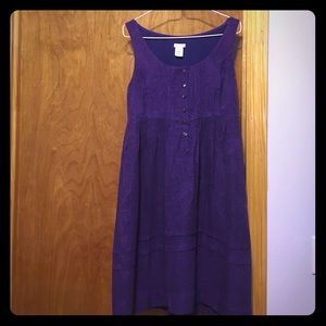 J Crew Purple Dress with pockets