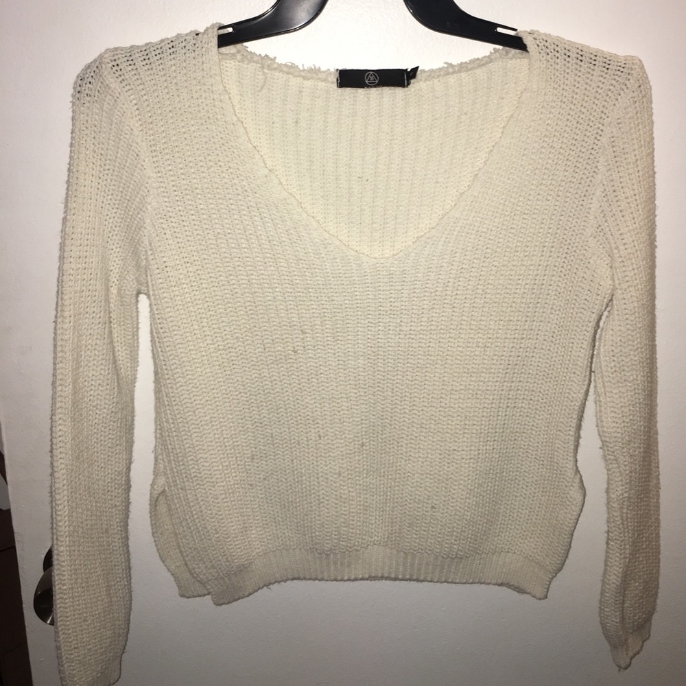 Knit V-neck Sweater