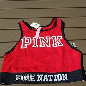 PINK unlined red sports bra