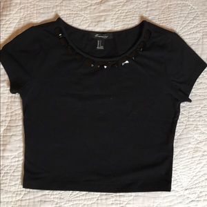 Jeweled Crop Top