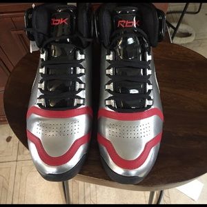 Reebok basketball sneakers.