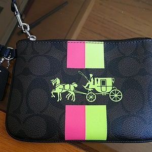 Coach Neon Collection Wristlet
