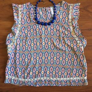 Xhilaration flutter sleeve blouse