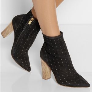 See by Chloe Star Perforated Black Booties
